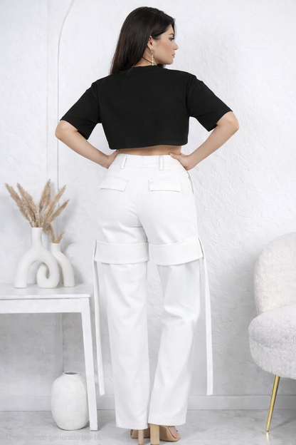 Mock Neck Crop Essential | Camisa Crop Moderna para Mujer .
--