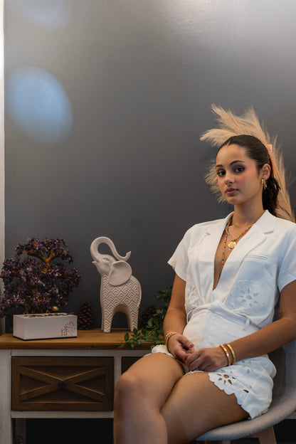 ✨ Set Blazer Crop + Short Bordado – Lucky Vida Boutique ✨