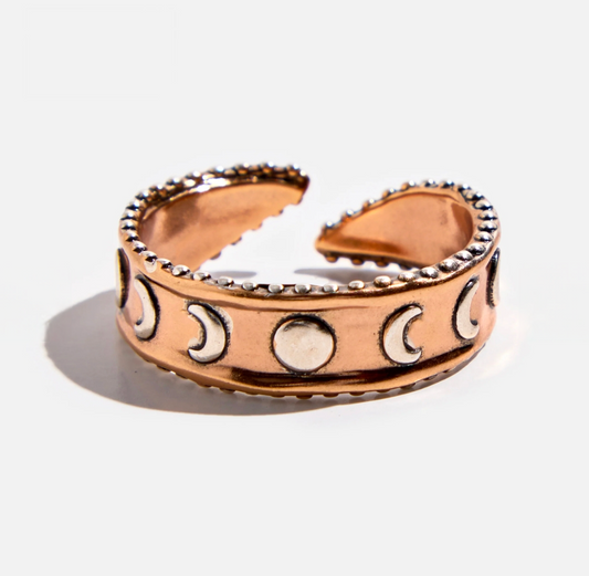 Anillo ajustable con fase lunar Trust