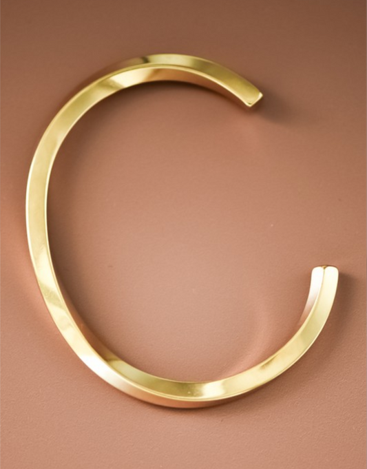 Pulseras de oro 18k Waterproof Non-tarnish Stainless Steel Hoops