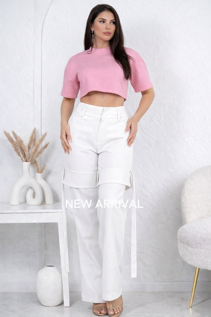 Mock Neck Crop Essential | Camisa Crop Moderna para Mujer .
--