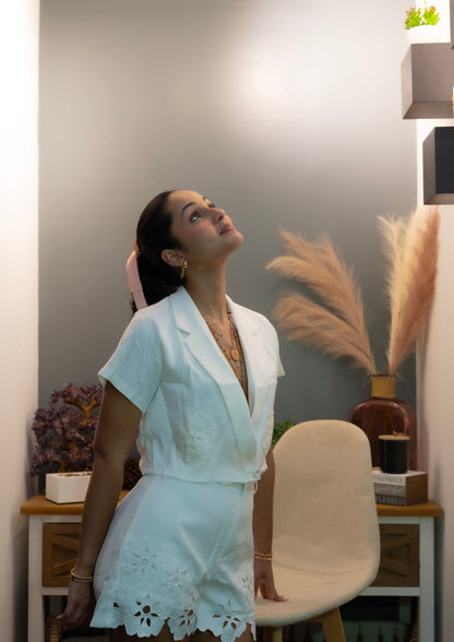 ✨ Set Blazer Crop + Short Bordado – Lucky Vida Boutique ✨