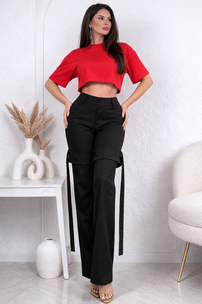 Mock Neck Crop Essential | Camisa Crop Moderna para Mujer .
--