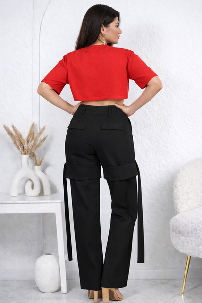 Mock Neck Crop Essential | Camisa Crop Moderna para Mujer .
--